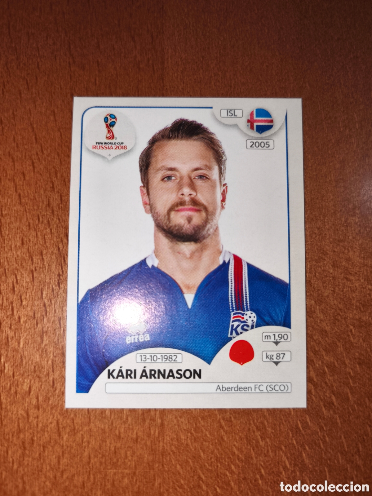 Figurine di Calcio: Kari Arnason n&deg;297 Fifa World Cup Rusia Russia 2018 Islandia