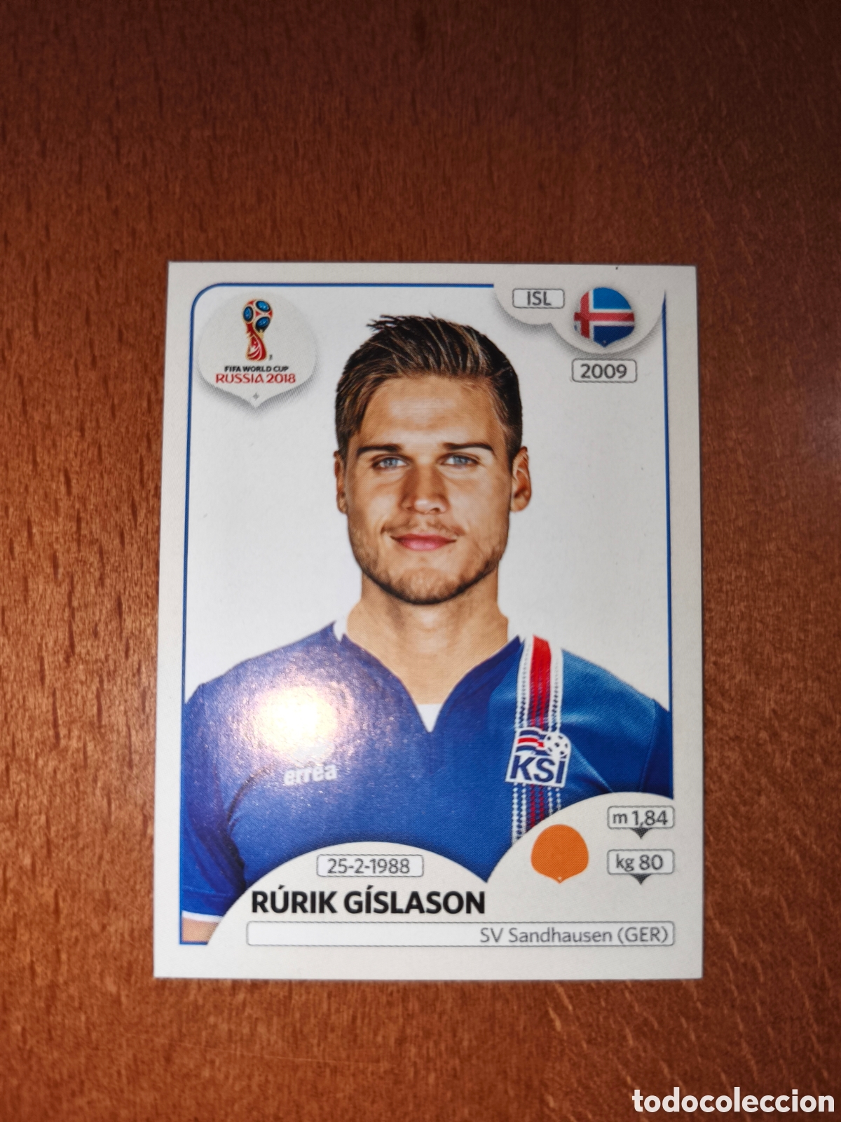 Cromos de Futebol: Rurik Gislason n&deg;306 Fifa World Cup Rusia Russia 2018 Islandia
