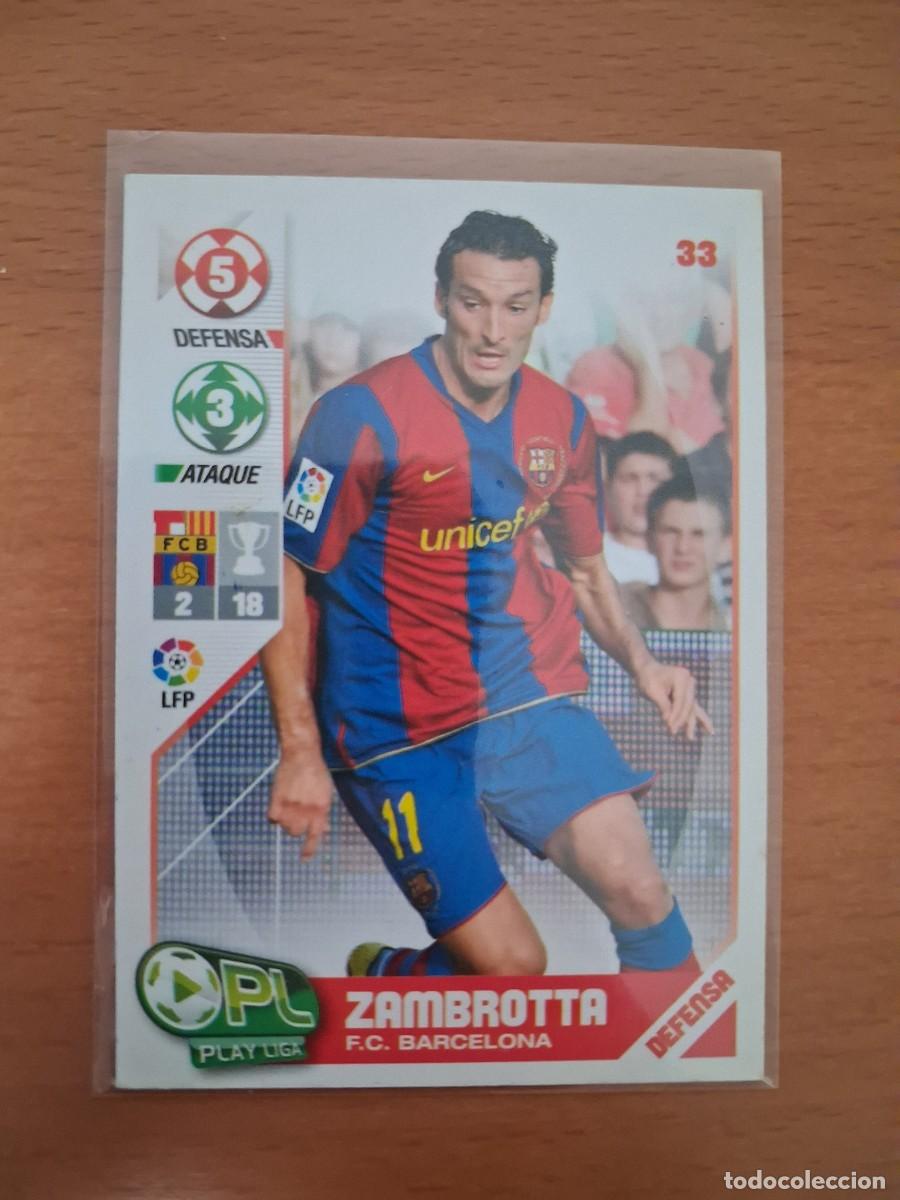 Cromos de Futebol: Play Liga Panini 2007 2008 07 08 FC Barcelona 33 Zambrotta