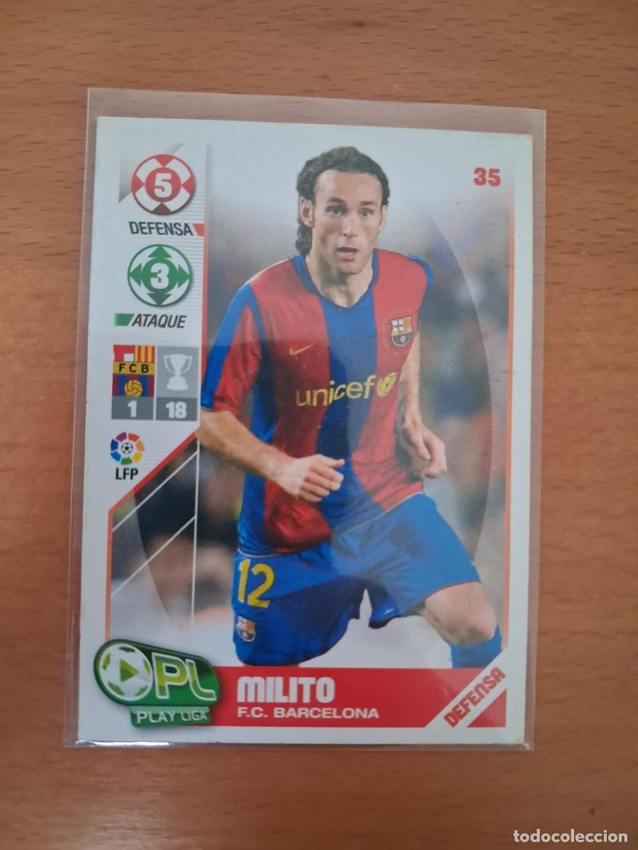 Cromos de Futebol: Play Liga Panini 2007 2008 07 08 FC Barcelona 35 Milito