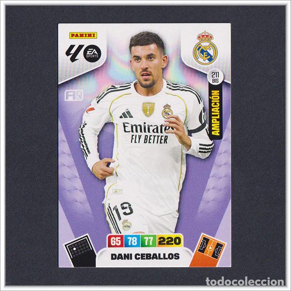 Cromos de Futebol: ADRENALYN XL 2025 2026 25 26 PANINI DANI CEBALLOS 211 BIS AMPLIACI&Oacute;N REAL MADRID LIGA COLECCI&Oacute;N