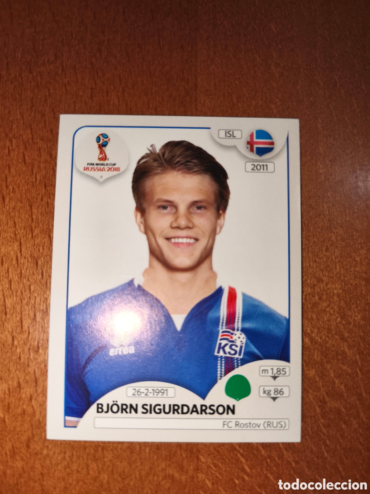 Figurine di Calcio: Bjorn Sigurdarson n&deg;311 Fifa World Cup Rusia Russia 2018 Islandia
