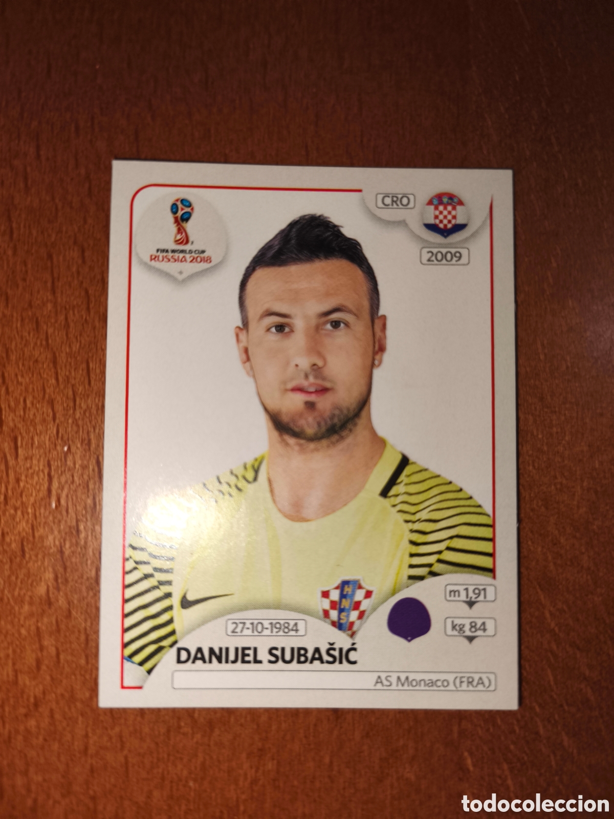 Figurine di Calcio: Danijel Subasic n&deg;314 Fifa World Cup Rusia Russia 2018 Croacia