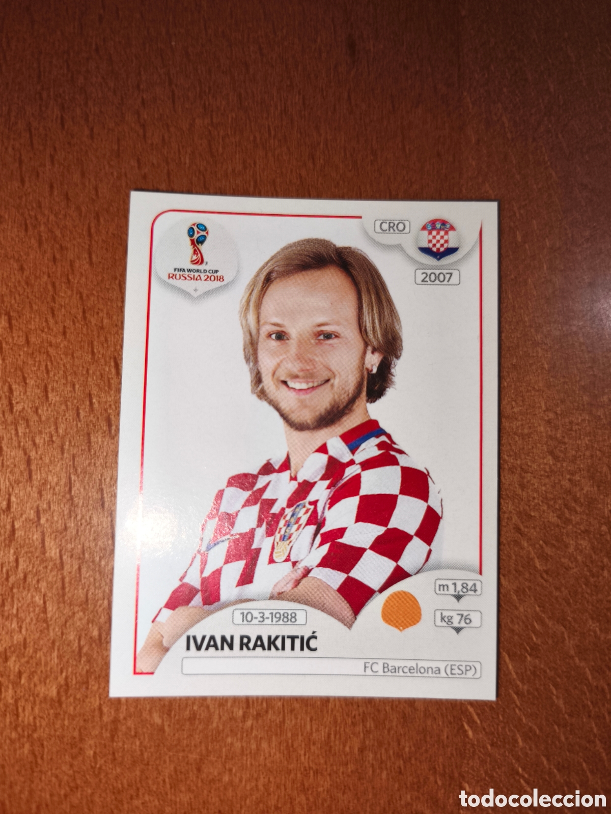 Figurine di Calcio: Iv&aacute;n Rakitic n&deg;321 Fifa World Cup Rusia Russia 2018 Croacia