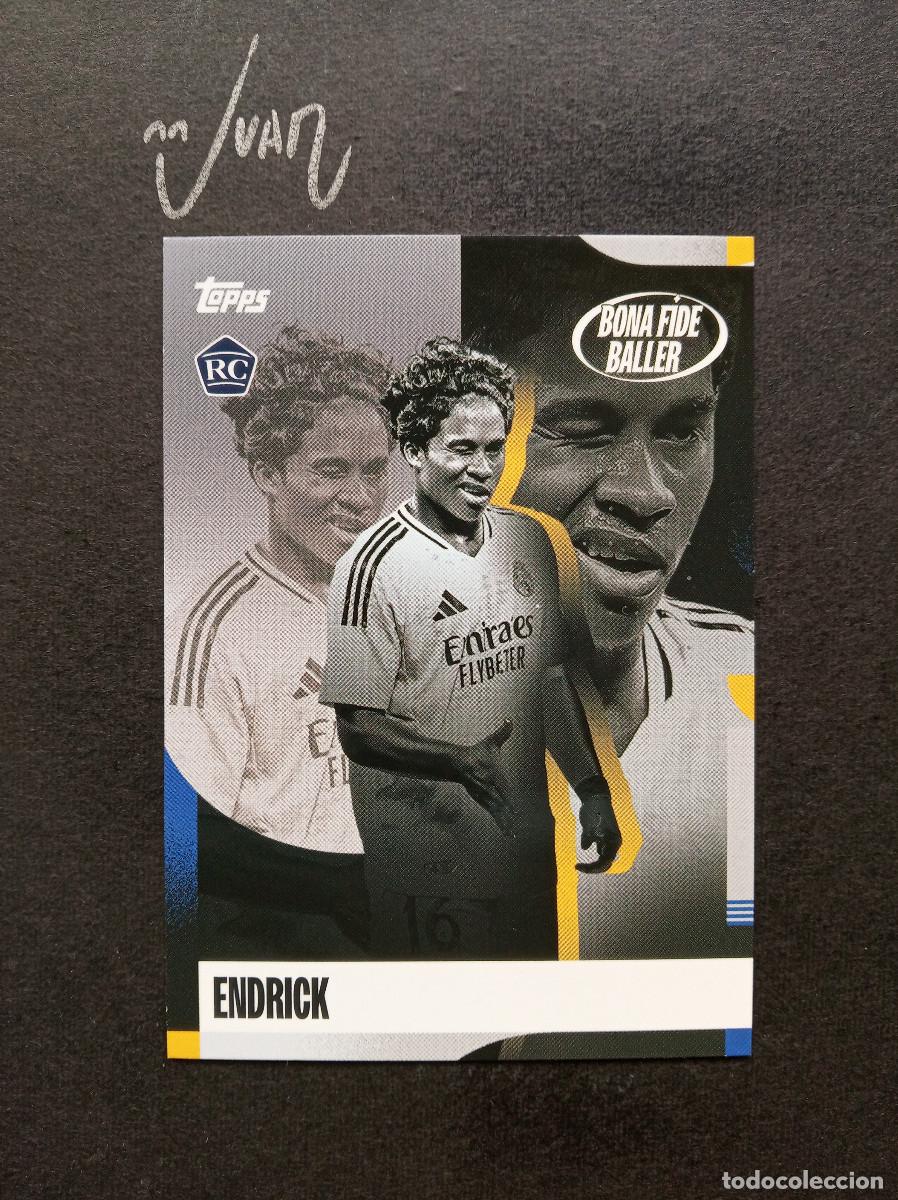 Cromos de F&uacute;tbol: N&ordm; 49 BONA FIDE BALLER ROOKIE ENDRICK REAL MADRID BRASIL ⚽ TOPPS &reg; TEAM SET 2024 2025 24 25 NUEVO