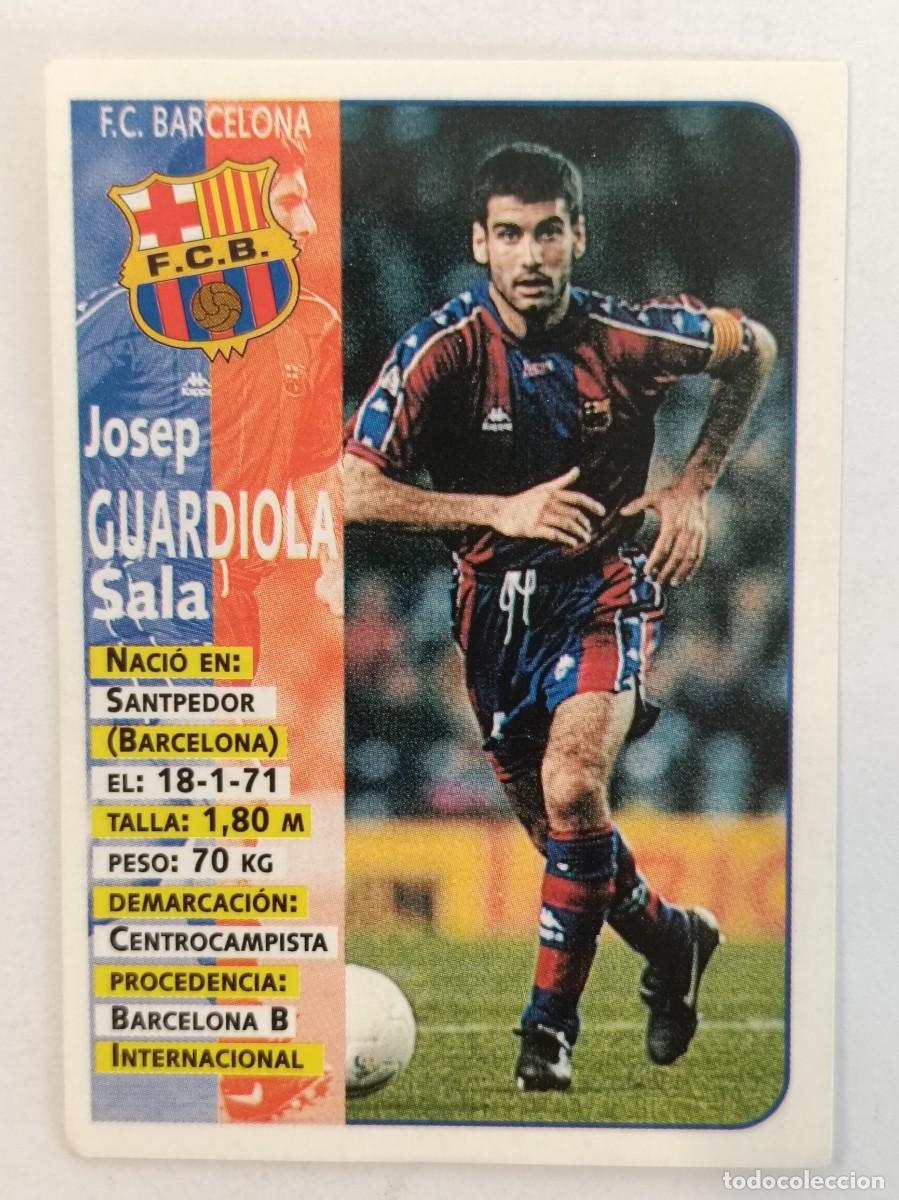 Football Stickers: #17 JOSEP GUARDIOLA F.C. BARCELONA LIGA 98/99 PANINI