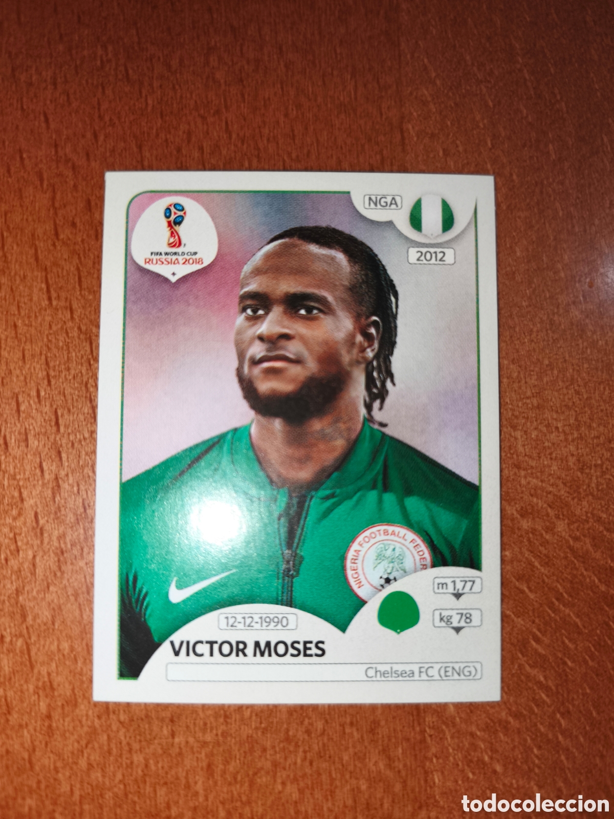Football Stickers: Victor Moses n&deg;347 Fifa World Cup Rusia Russia 2018 Nigeria