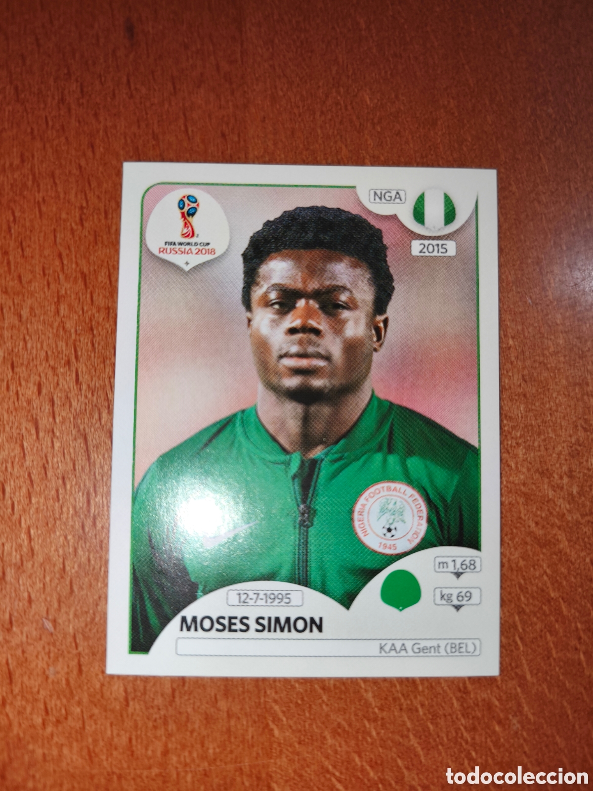 Figurine di Calcio: Moses Simon n&deg;348 Fifa World Cup Rusia Russia 2018 Nigeria