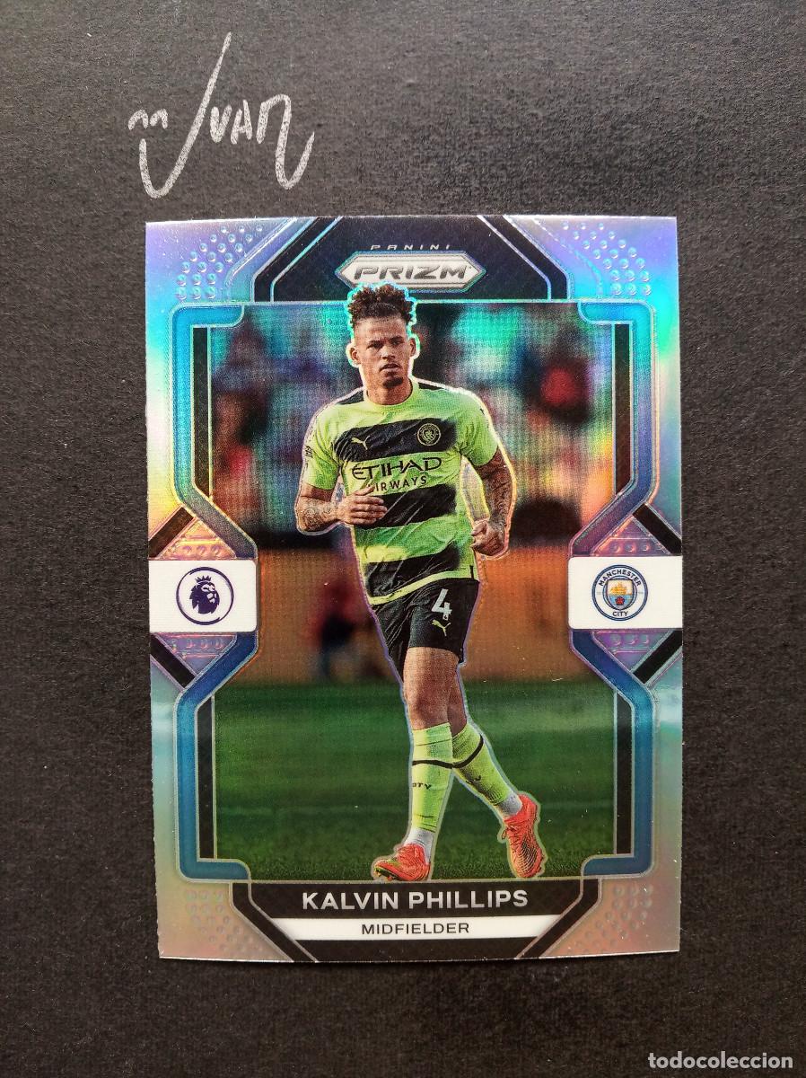 Figurine di Calcio: N&ordm; 11 PARALELA SILVER KALVIN PHILLIPS MANCHESTER CITY ⚽ PANINI &reg; PRIZM PREMIER 2022 2023 22 23 NUEVO