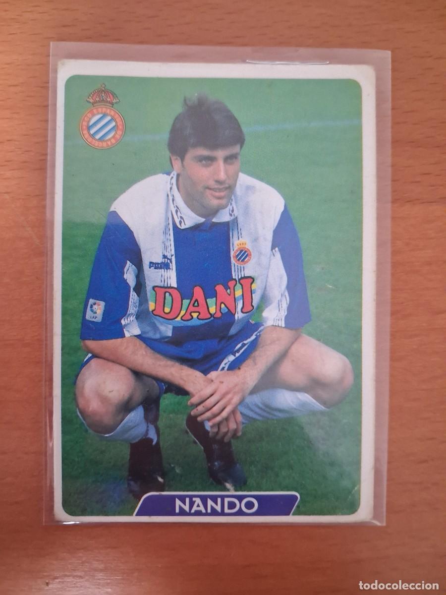 Figurine di Calcio: Las Fichas de la liga de Mundicromo 1995 1996 95 96 RCD Espanyol 98 Nando Ultima Hora