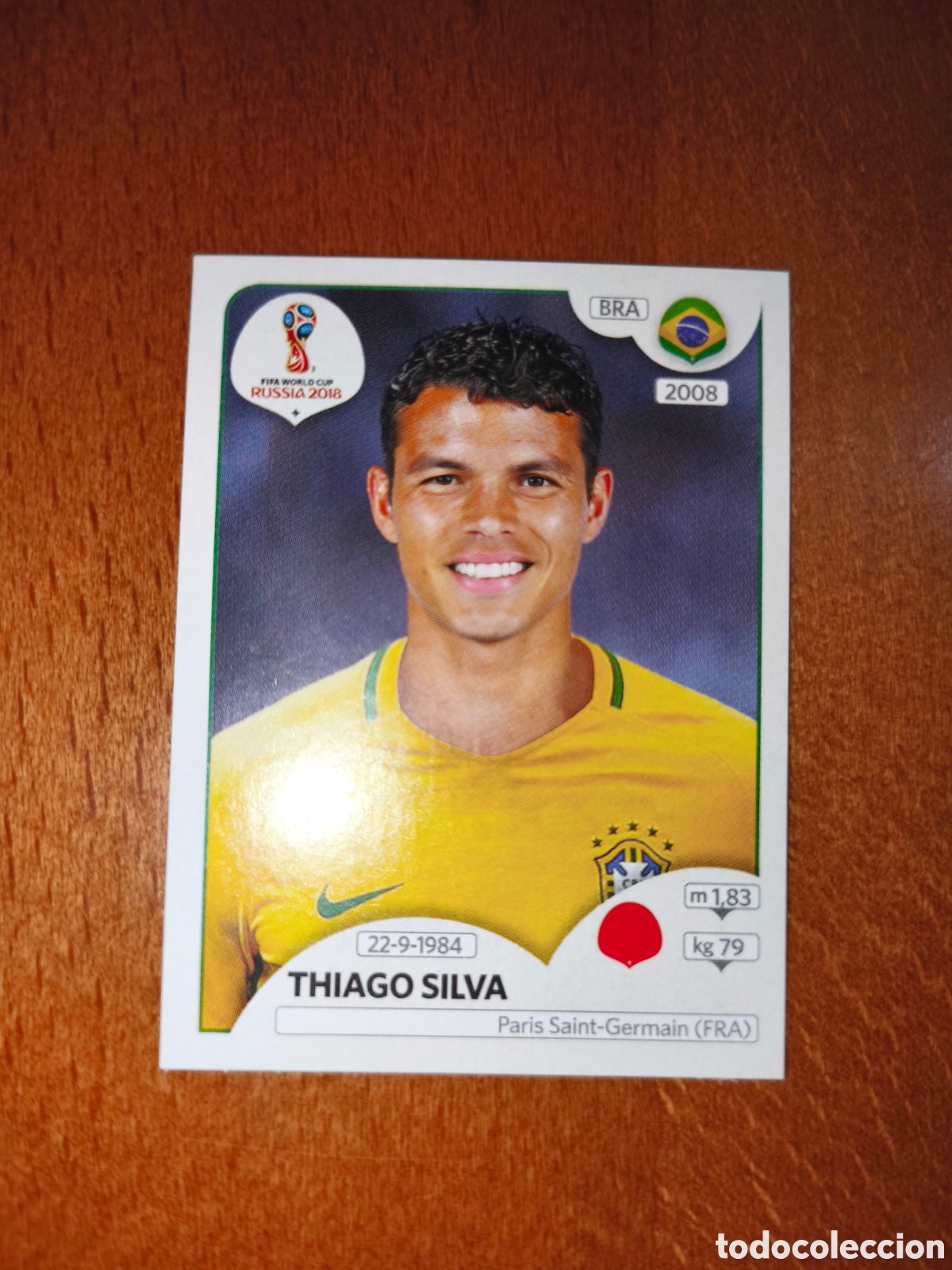 Figurine di Calcio: Thiago Silva n&deg;356 Fifa World Cup Rusia Russia 2018 Brasil