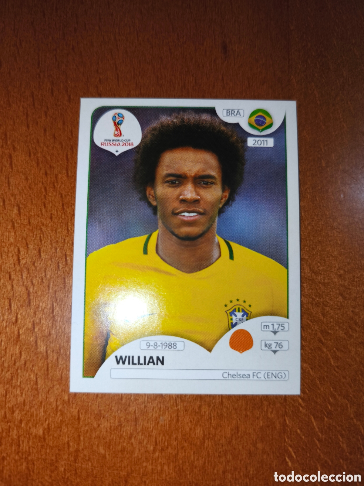 Figurine di Calcio: Willian n&deg;361 Fifa World Cup Rusia Russia 2018 Brasil