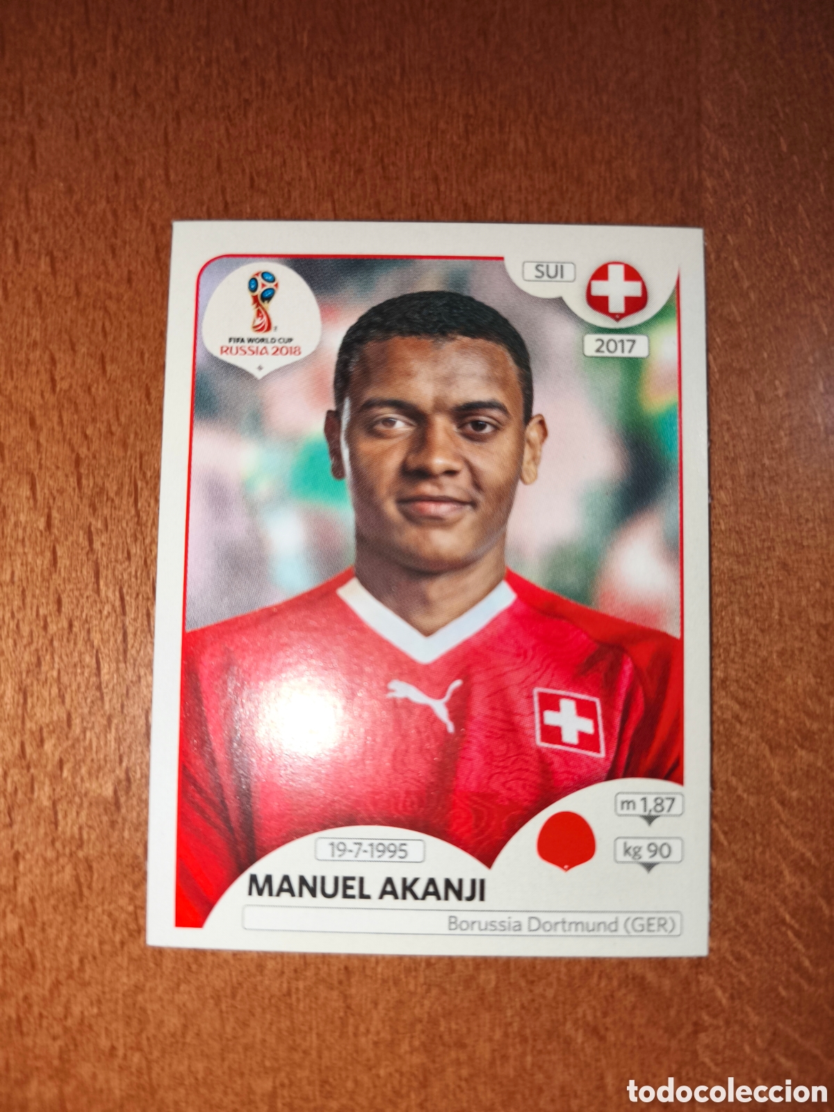 Figurine di Calcio: Manuel Akanji n&deg;376 Fifa World Cup Rusia Russia 2018 Suiza