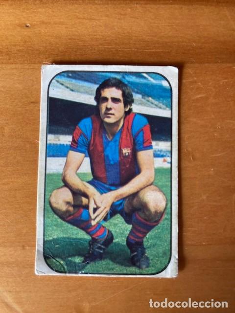 Football Stickers: CARRE&Ntilde;O FC BARCELONA FICHAJE N&ordm; 4 76-77 ESTE RECUPERADO