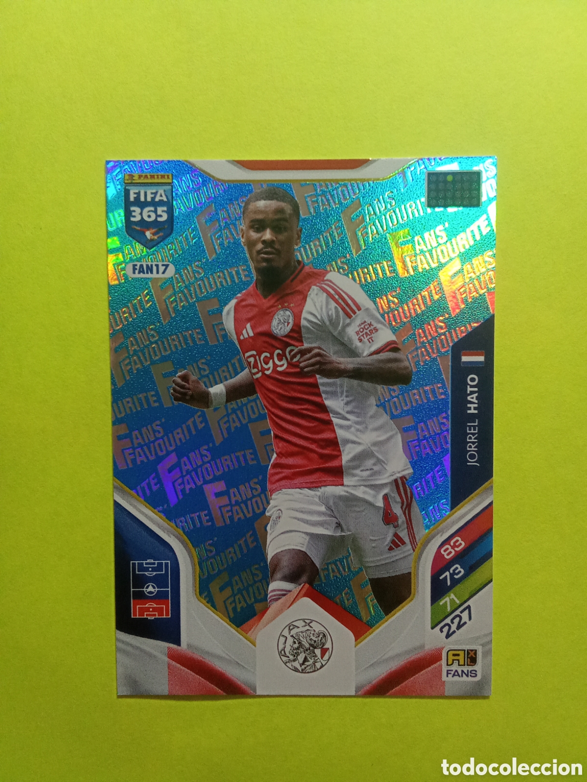 Figurine di Calcio: CROMO FAN 17 HATO AJAX AZUL BLUE FAN FAVOURITE FIFA 365 2026 ADRENALYN 25-26