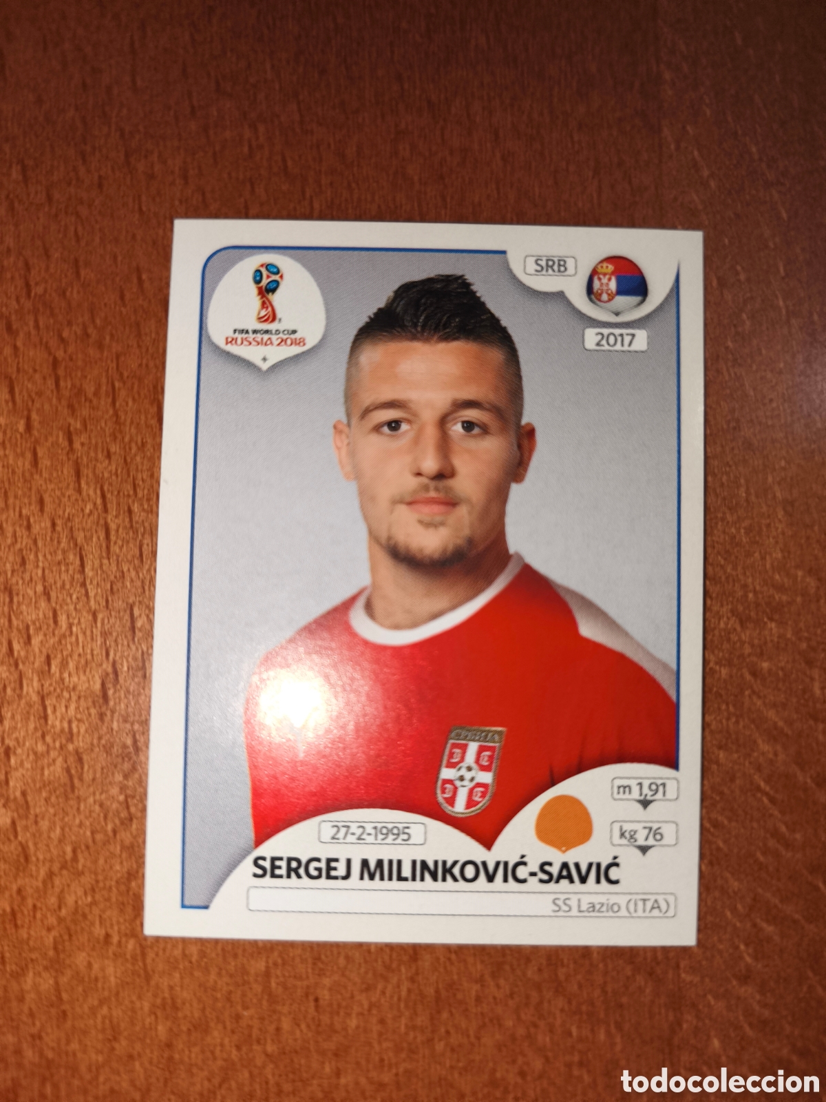 Cartes &agrave; collectionner de Football: Sergej Milinkovic-Savic n&deg;423 Fifa World Cup Rusia Russia 2018 Serbia