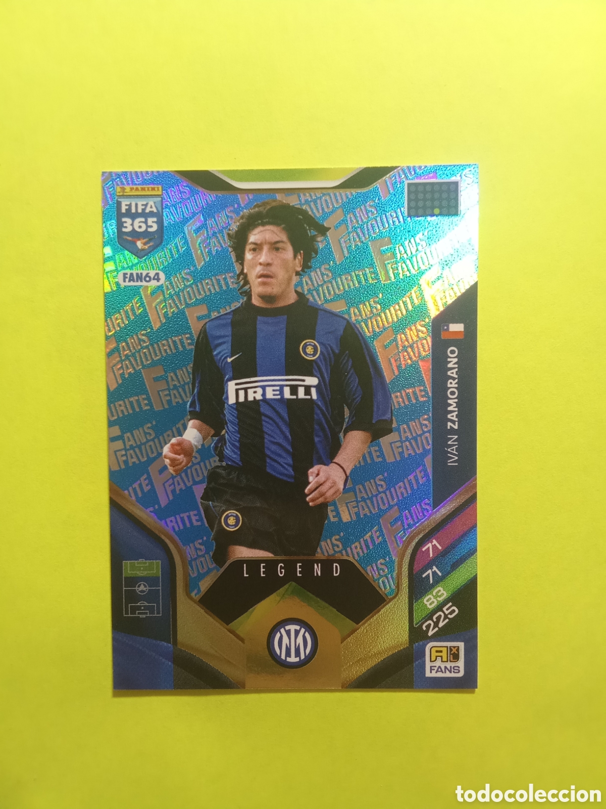 Cromos de F&uacute;tbol: CROMO FAN 64 ZAMORANO LEGEND INTER DE MILAN AZUL BLUE FAN FAVOURITE FIFA 365 2026 ADRENALYN 25-26