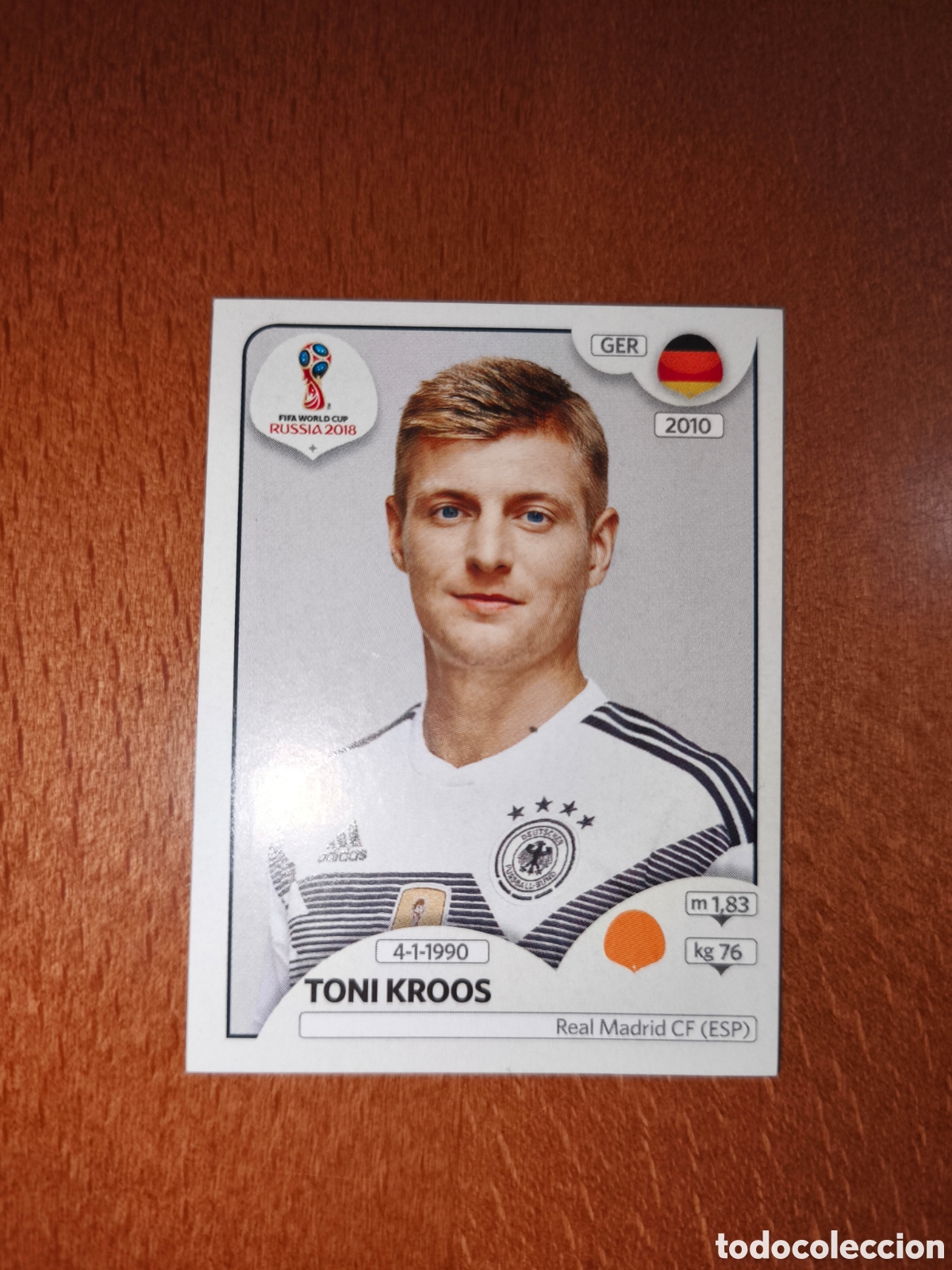 Cartes &agrave; collectionner de Football: Toni Kroos n&deg;441 Fifa World Cup Rusia Russia 2018 Alemania