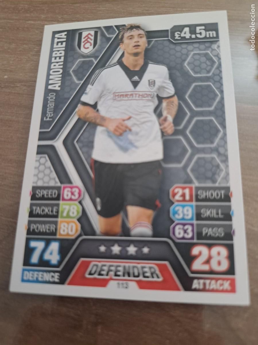 Cartes &agrave; collectionner de Football: Atenci&oacute;n aficionados del Ath Bilbao!!. Card de Amorebieta con el Fulham
