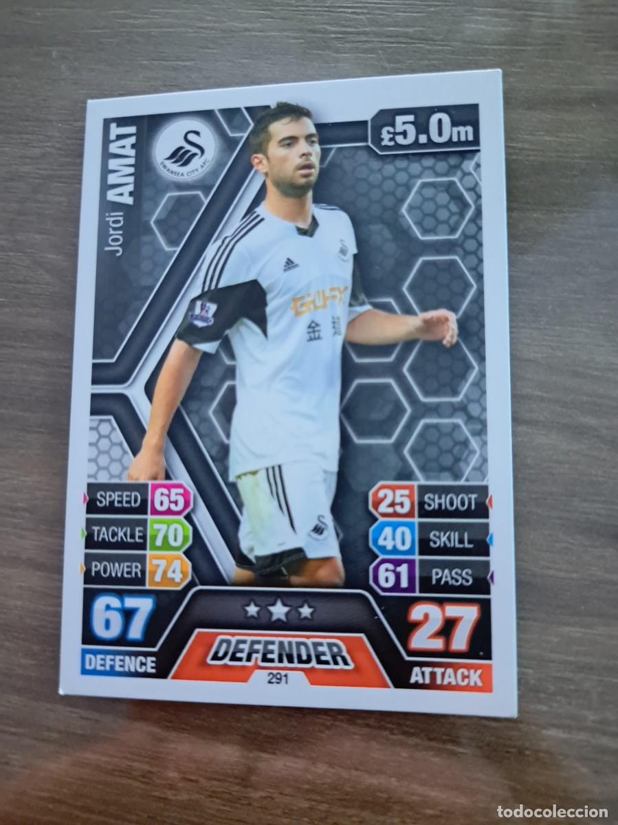 Cromos de F&uacute;tbol: Atenci&oacute;n aficionados del Rayo Vallecano, Betis y Espanyol!!. Card de Jordi Amat con el Swansea