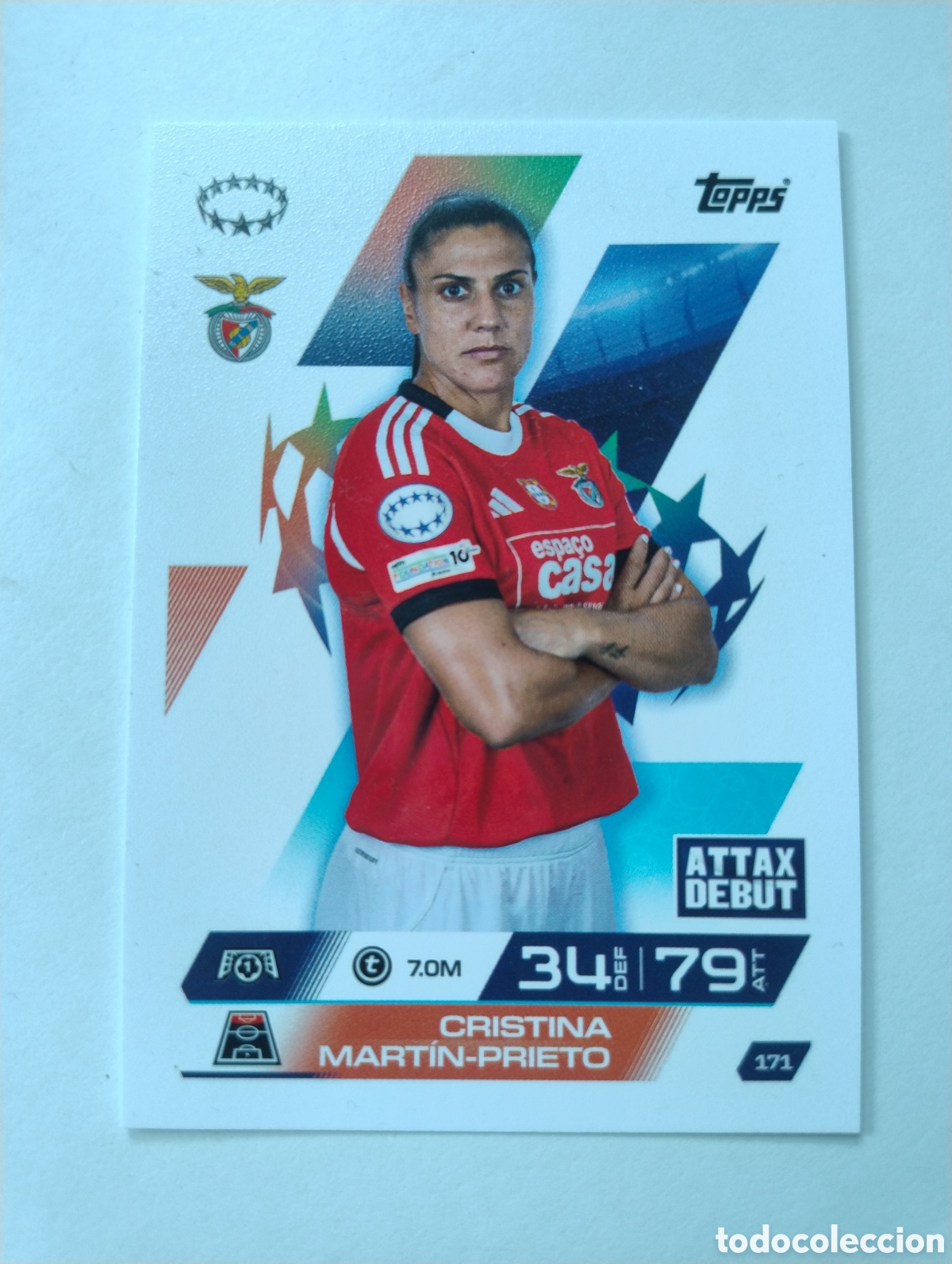 Cromos de F&uacute;tbol: 171 - Cristina Mart&iacute;n - Prieto - Benfica - Topps Match Attax Extra 2025 - 2026 Femenino
