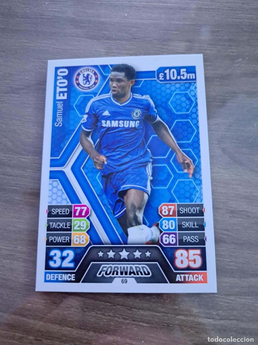 Cromos de F&uacute;tbol: Atenci&oacute;n aficionados del Mallorca y FC Barcelona!!!. Card de Samuel Eto'o con el Chelsea