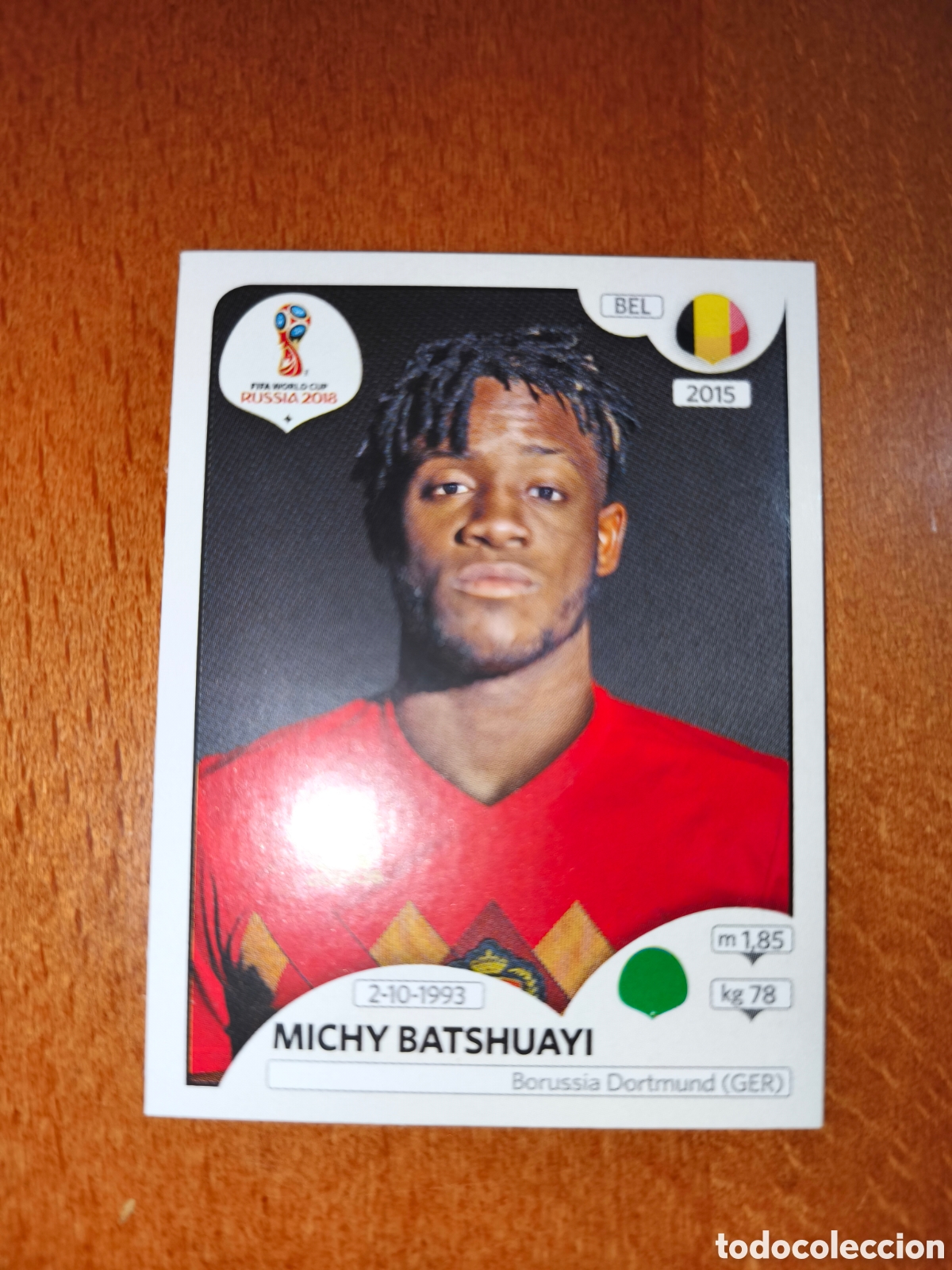 Cromos de F&uacute;tbol: Michy Batshuayi n&deg;530 Fifa World Cup Rusia Russia 2018 B&eacute;lgica