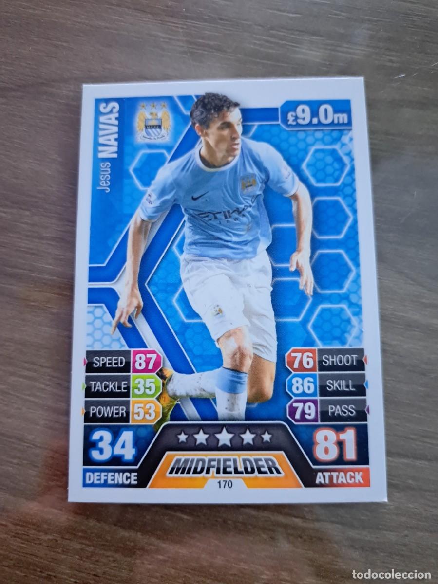 Cromos de F&uacute;tbol: Atenci&oacute;n aficionados del Sevilla!!. Card de Jes&uacute;s Navas con el Manchester City