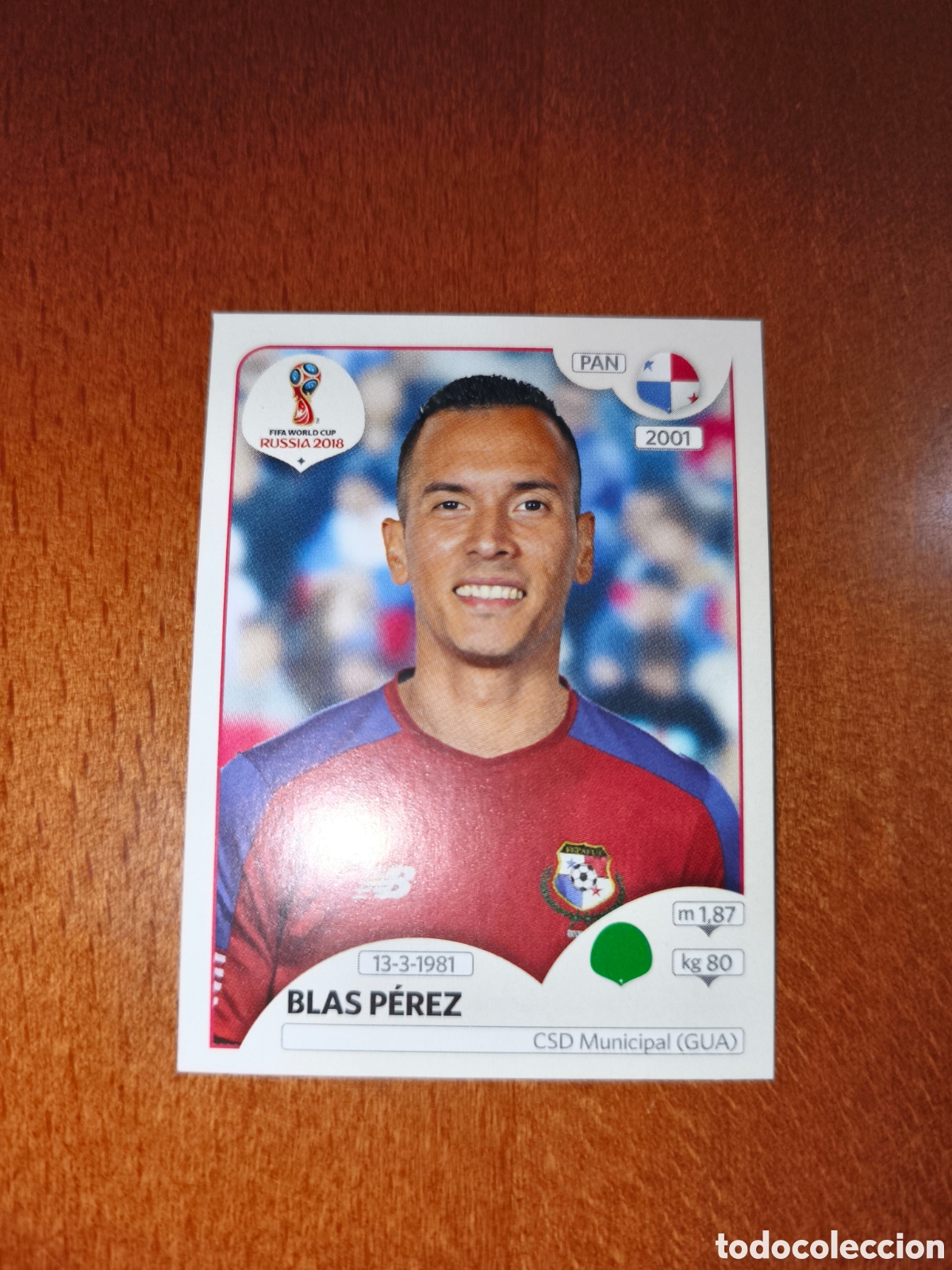 Cromos de Futebol: Blas P&eacute;rez n&deg;548 Fifa World Cup Rusia Russia 2018 Panam&aacute;