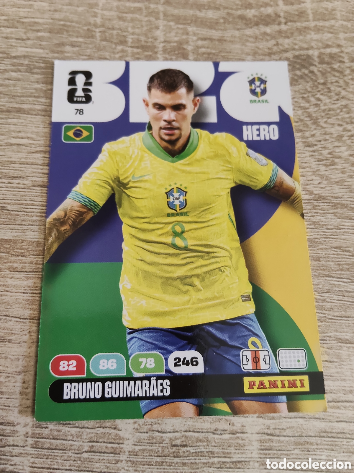 Cromos de F&uacute;tbol: Panini Adrenalyn mundial 2026 78 Bruno Guimaraes Brasil