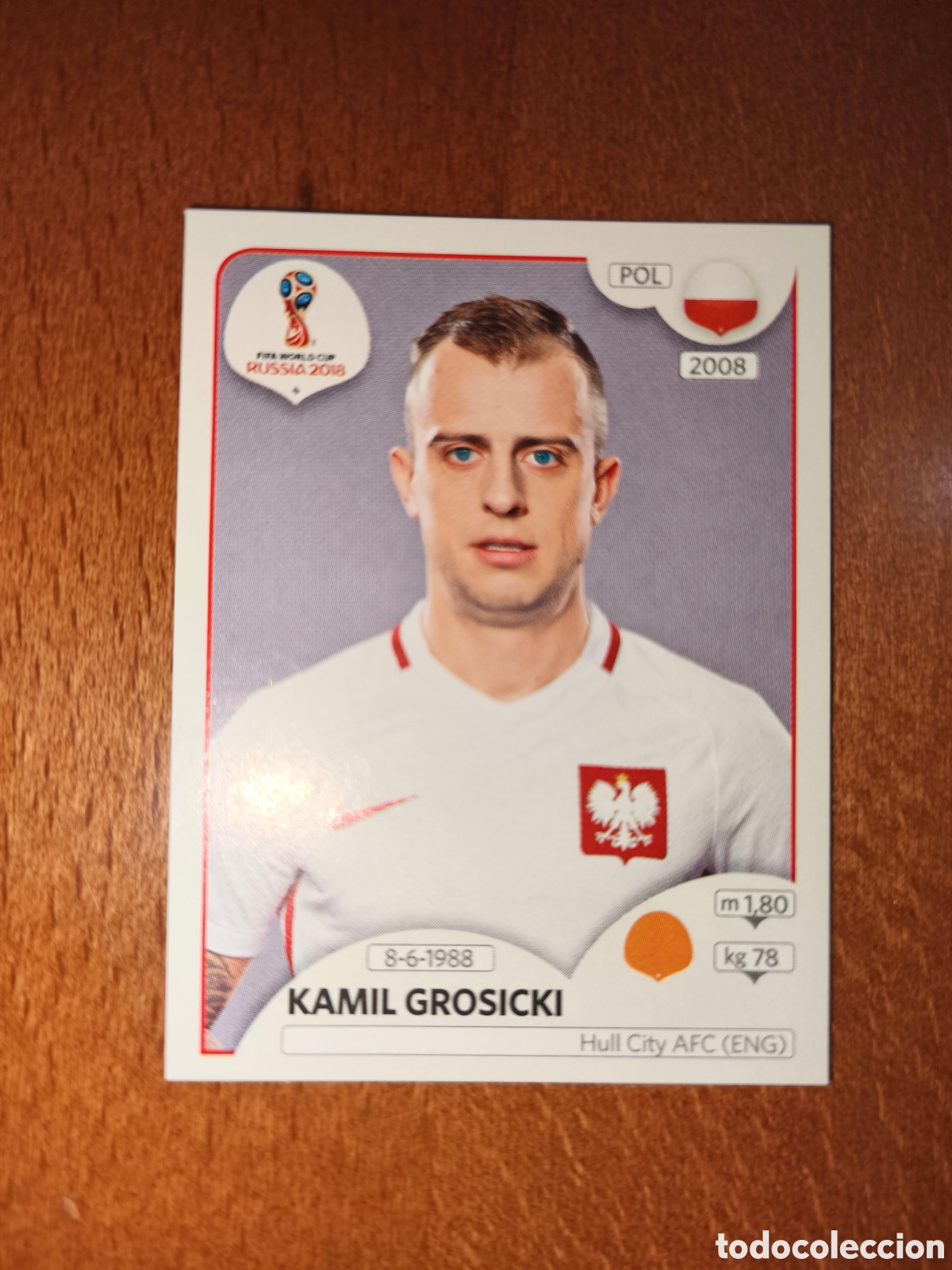 Cromos de F&uacute;tbol: Kamil Grosicki n&deg;604 Fifa World Cup Rusia Russia 2018 Polonia