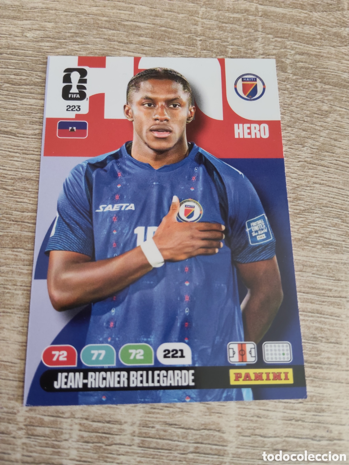 Cromos de F&uacute;tbol: Panini Adrenalyn mundial 2026 223 Jean-Ricner Bellegarde Hait&iacute;