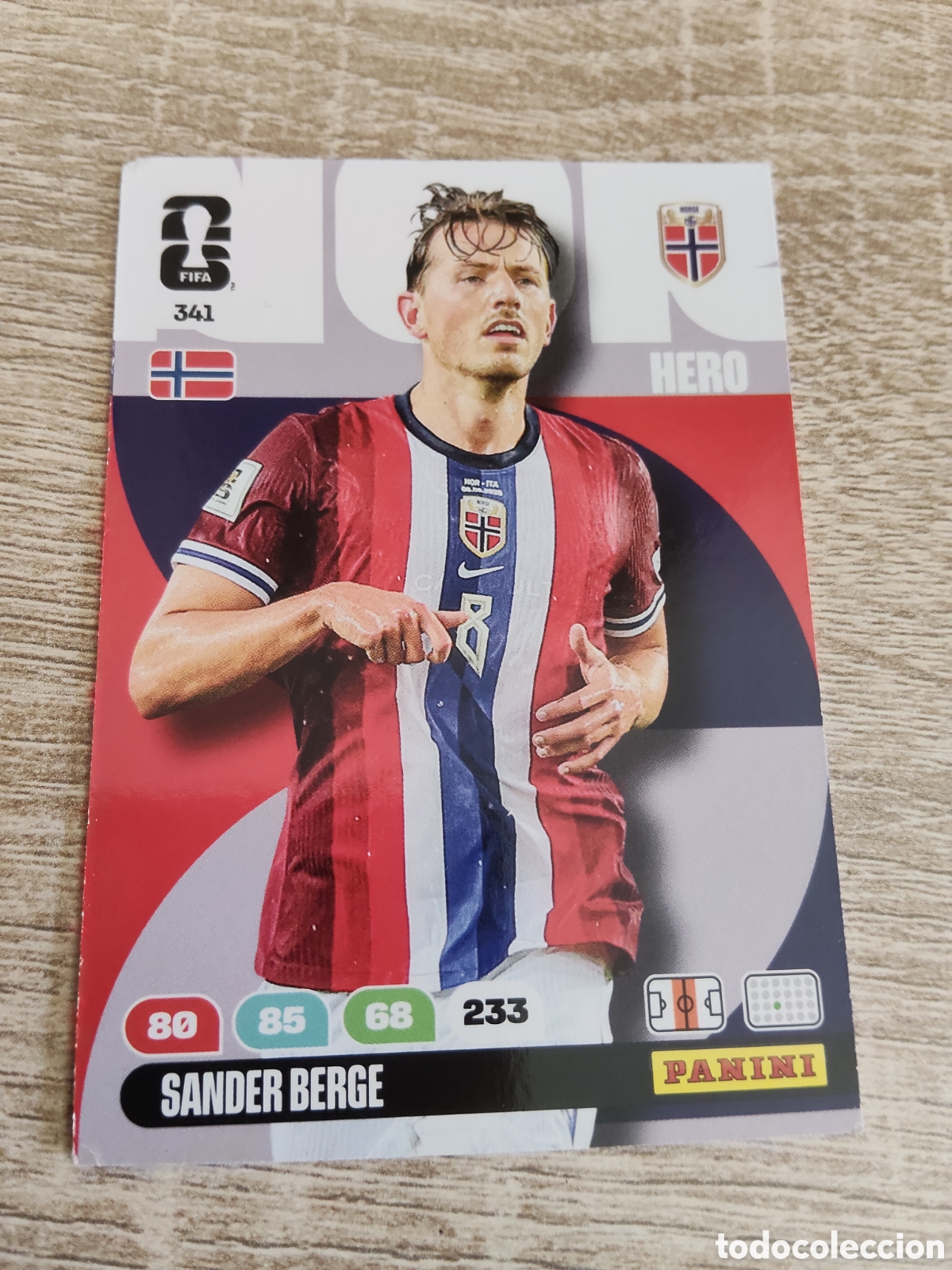 Cromos de F&uacute;tbol: Panini Adrenalyn mundial 2026 341 Sander Berge Noruega