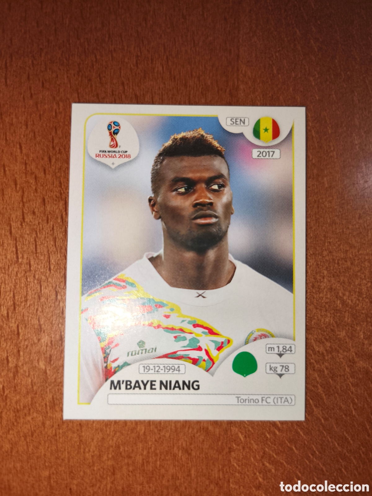 Cromos de F&uacute;tbol: M'Baye Niang n&deg;629 Fifa World Cup Rusia Russia 2018 Senegal