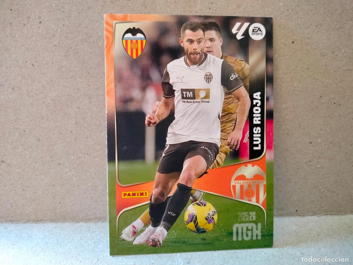 Cromos de F&uacute;tbol: CROMO FUTBOL LUIS RIOJA VALENCIA 2025 2026 N356 MEGA CRACK PANINI