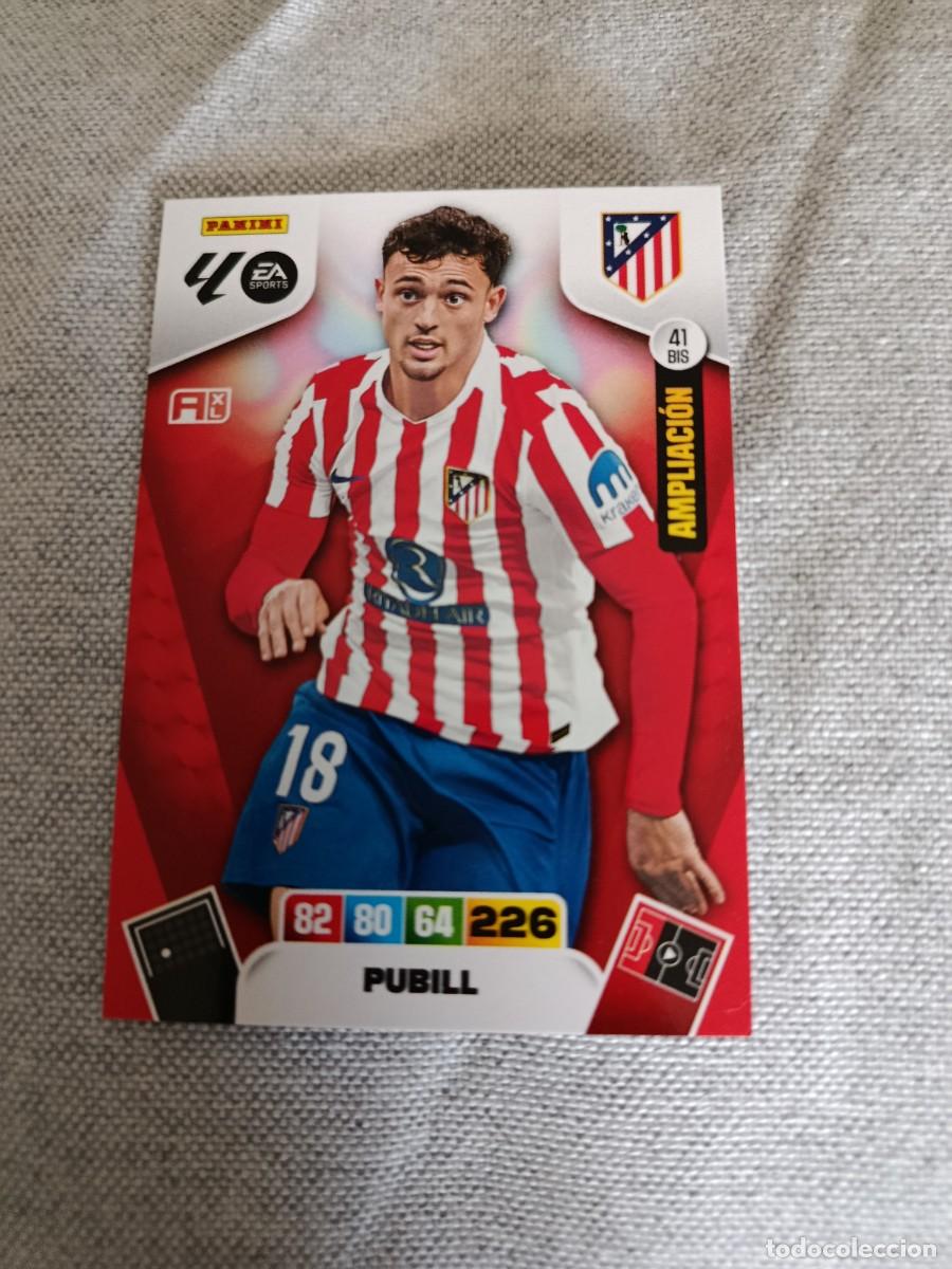 Cromos de F&uacute;tbol: Adrenalyn 25/26. 41 bis- Pubill. Atl&eacute;tico de Madrid. Ampliaci&oacute;n.