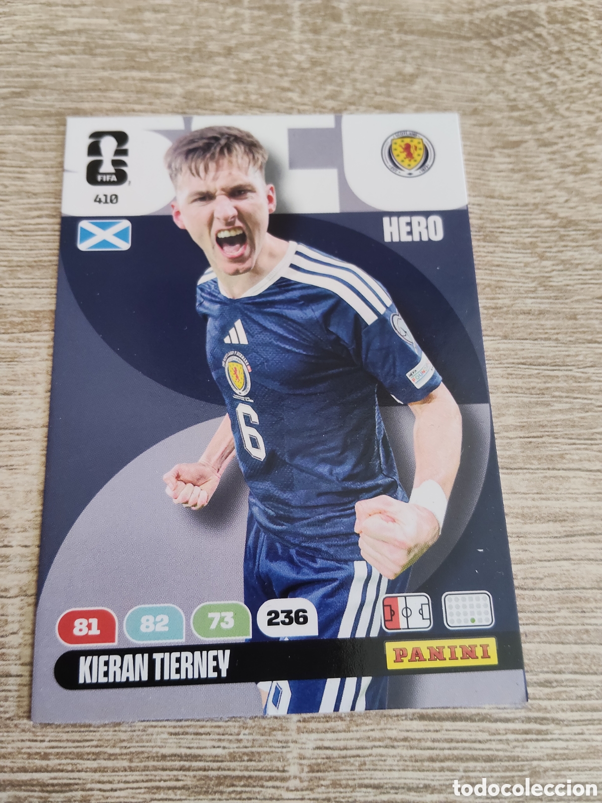 Cromos de F&uacute;tbol: Panini Adrenalyn mundial 2026 410 Kieran Tierney Escocia
