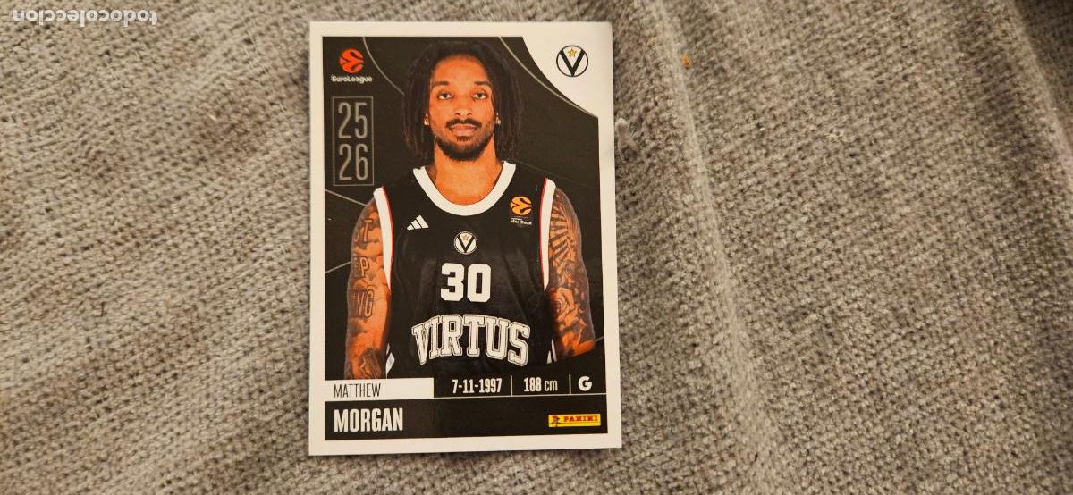 Cromos de Futebol: bologna morgan 358 euroliga 2025 2026 25 26 trading card