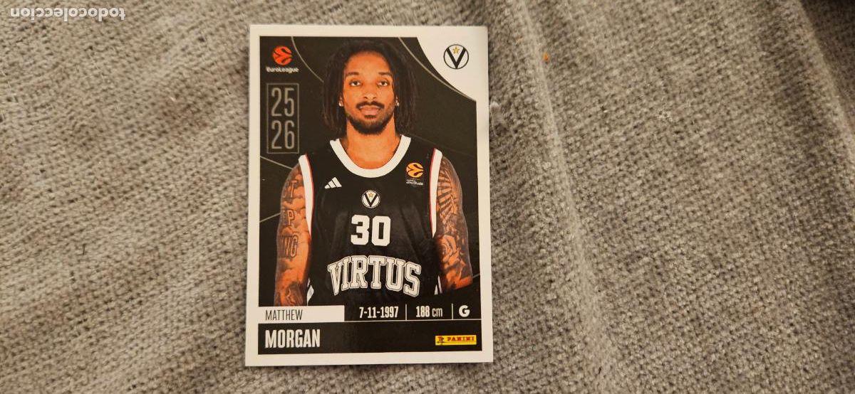 Cromos de Futebol: bologna morgan 358 euroliga 2025 2026 25 26 trading card