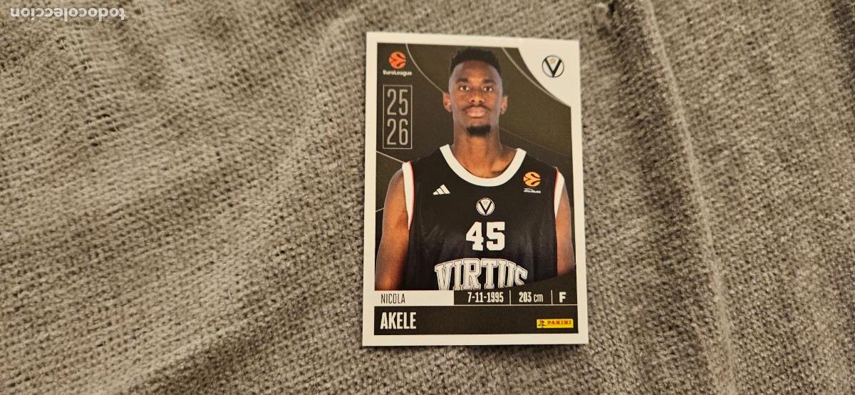 Cromos de Futebol: bologna akele 364 euroliga 2025 2026 25 26 trading card