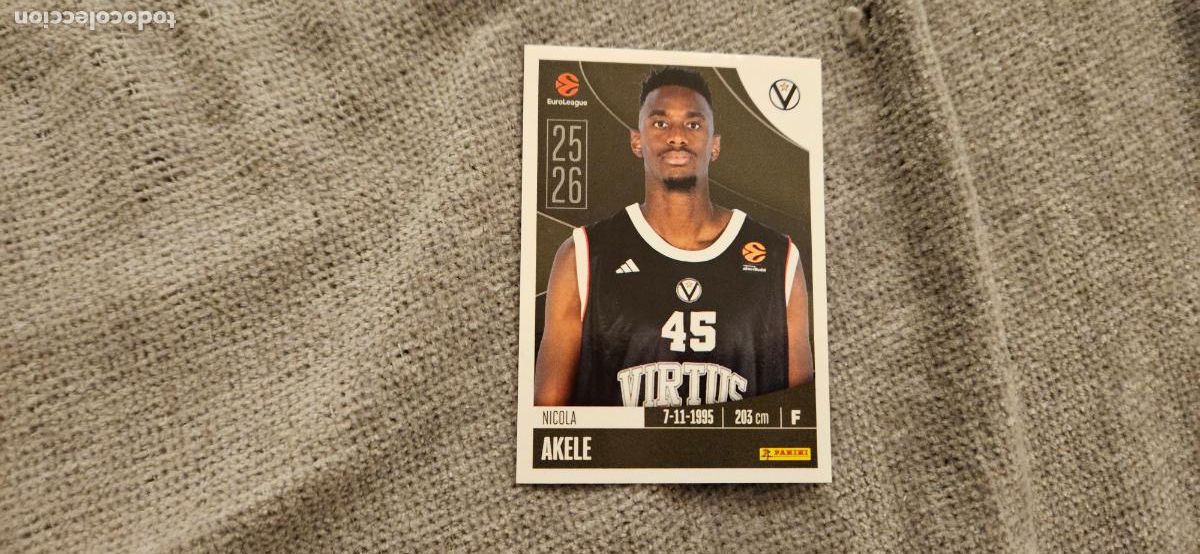 Cromos de Futebol: bologna akele 364 euroliga 2025 2026 25 26 trading card