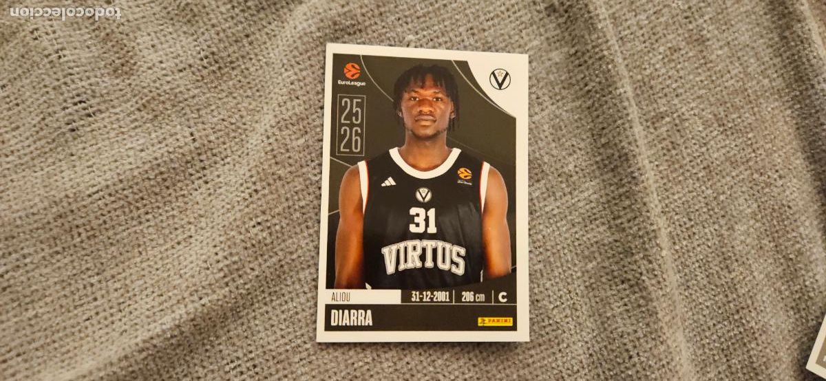 Cromos de Futebol: bologna diarra 364 euroliga 2025 2026 25 26 trading card