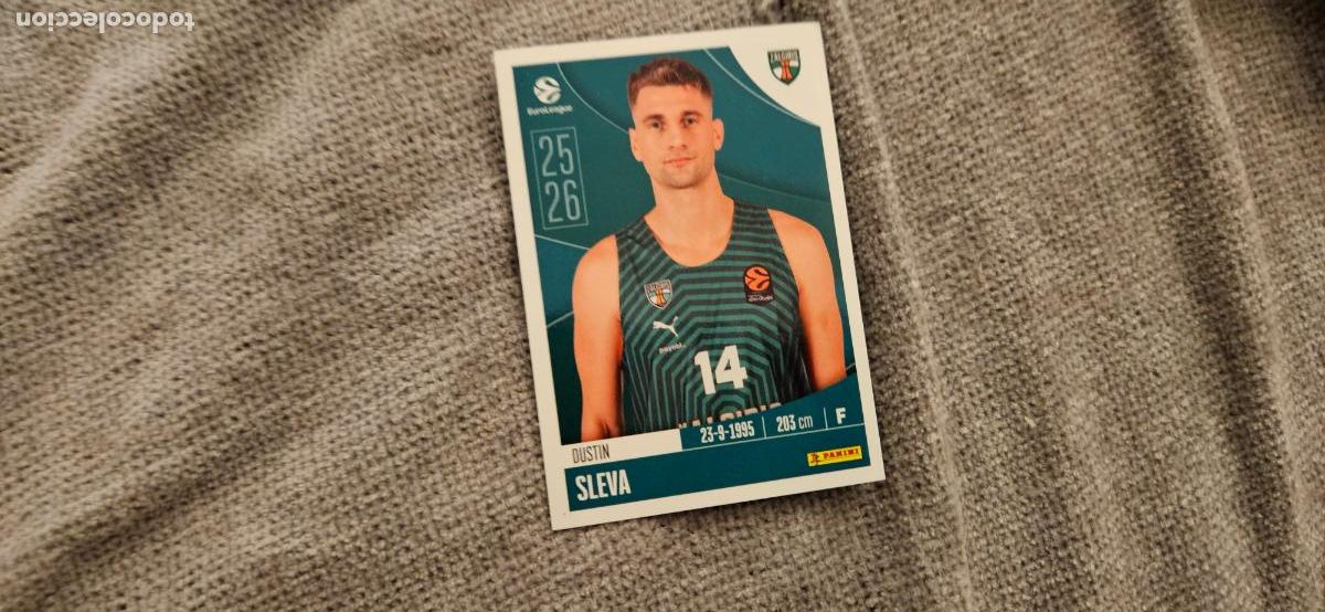 Cromos de Futebol: zalgiris sleva 378 euroliga 2025 2026 25 26 trading card