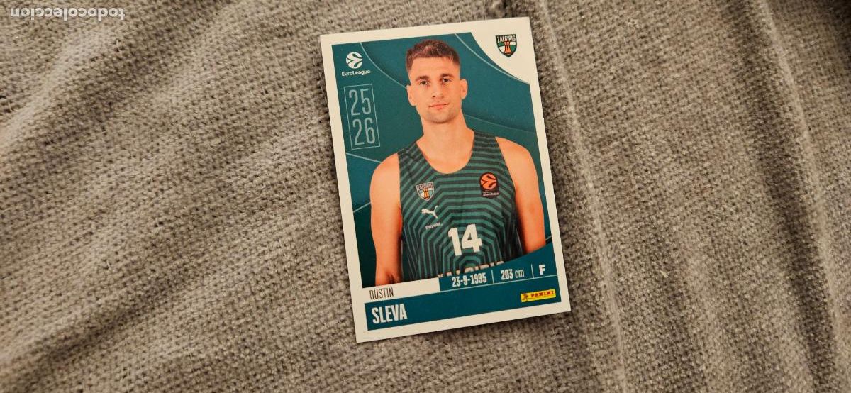 Cromos de Futebol: zalgiris sleva 378 euroliga 2025 2026 25 26 trading card