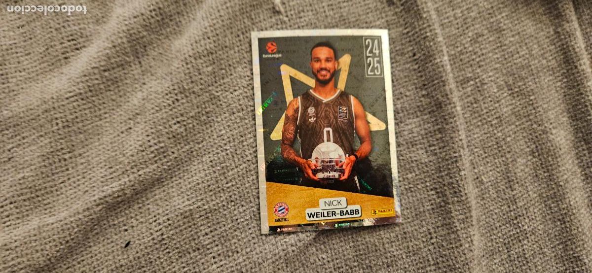 Cromos de Futebol: mvp 397 weiler babb euroliga euroleague 2025 2026 25 26 trading card