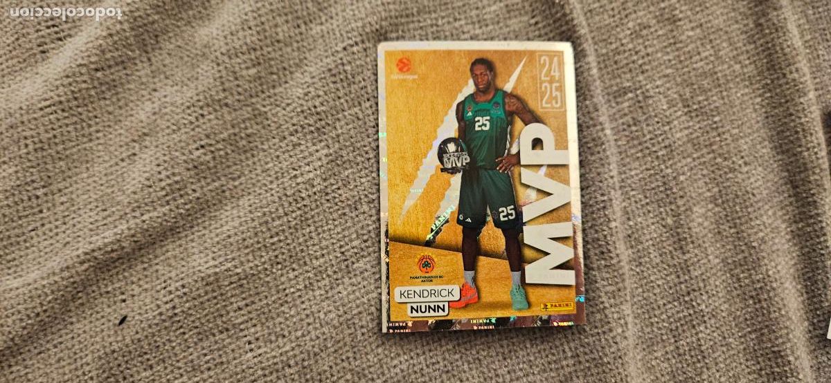 Cromos de Futebol: mvp 384 nunn euroliga euroleague 2025 2026 25 26 trading card