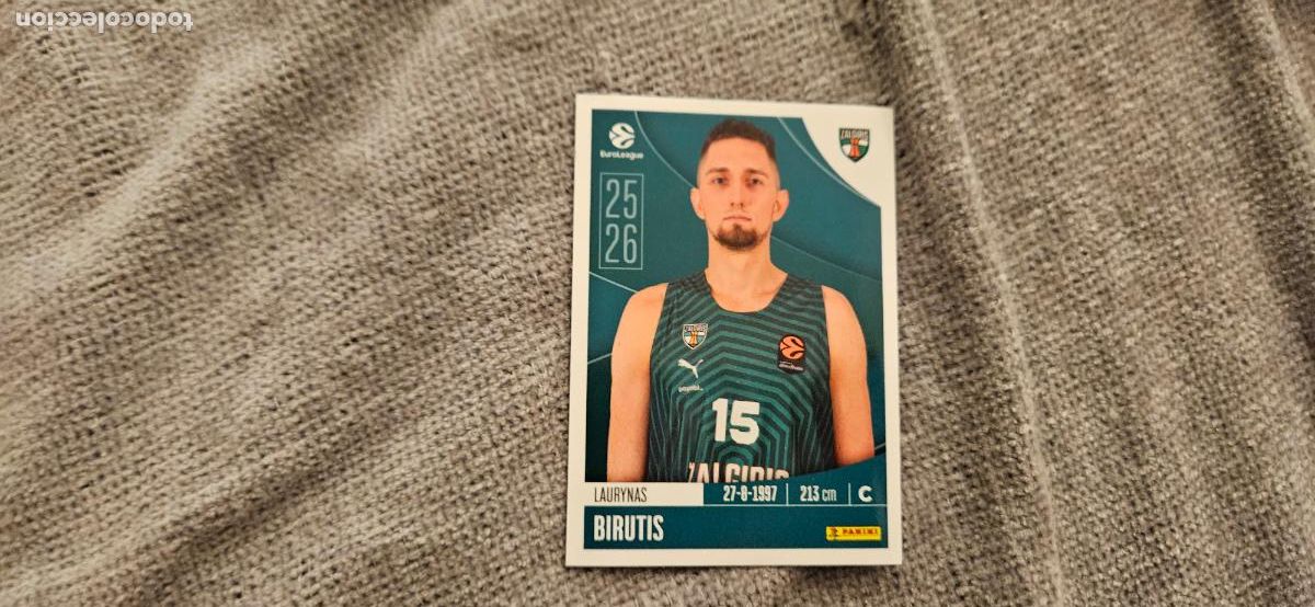 Cromos de Futebol: zalgiris birutis 382 euroliga euroleague 2025 2026 25 26 trading card
