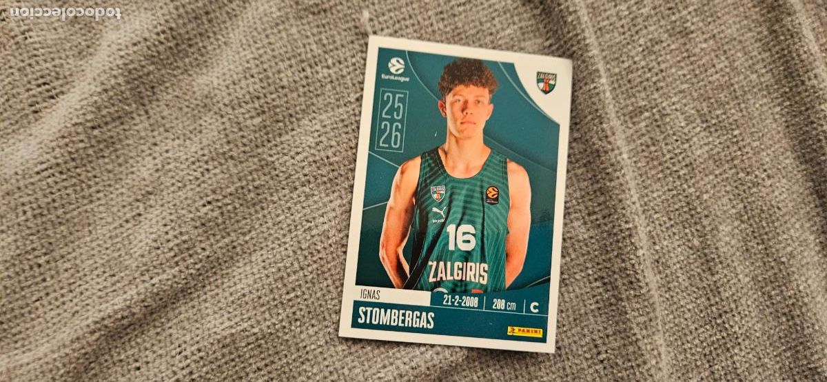 Cromos de Futebol: zalgiris stombergas 383 euroliga euroleague 2025 2026 25 26 trading card