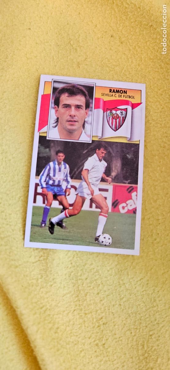 Cartes &agrave; collectionner de Football: sevilla ramon este 1990 1991 90 91 despegado trading card