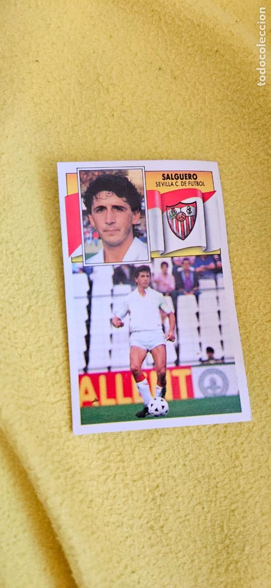 Cartes &agrave; collectionner de Football: sevilla salguero este 1990 1991 90 91 despegado trading card